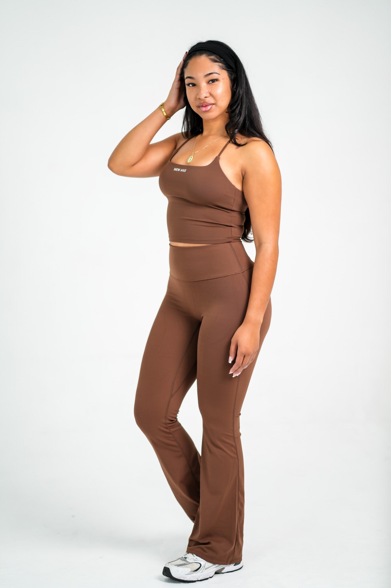 YOGA PANT SET - DARK BROWN